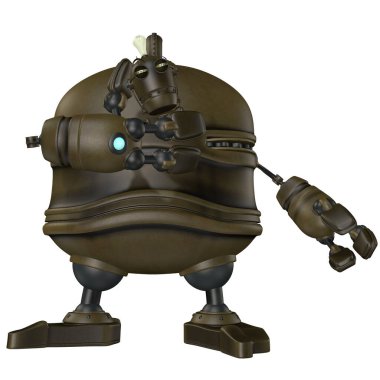 Bir çizgi robotun 3D canlandırması