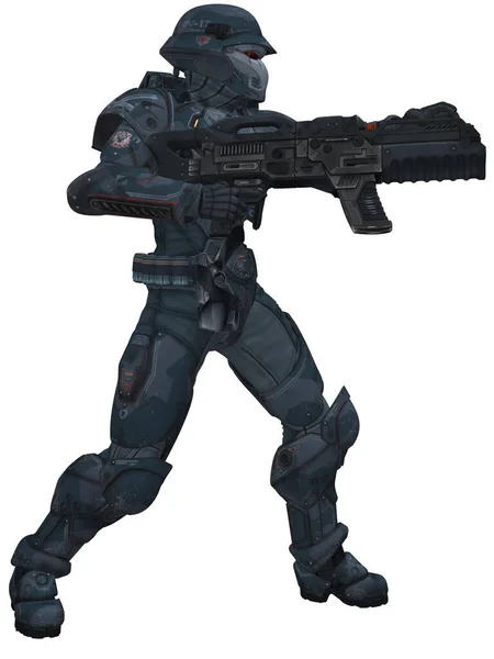 Render Future Soldier — Stock Photo, Image