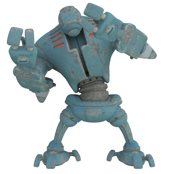 Renderização Robô Toon — Fotografia de Stock
