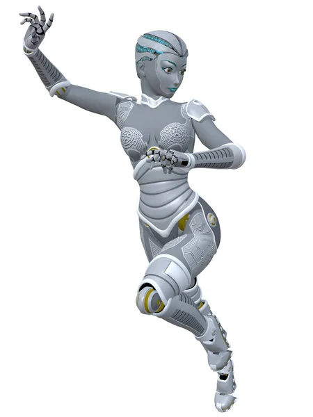 Render Sexy Toon Robot — Stock Photo, Image