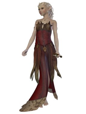Sevimli bir elfin 3D tasviri