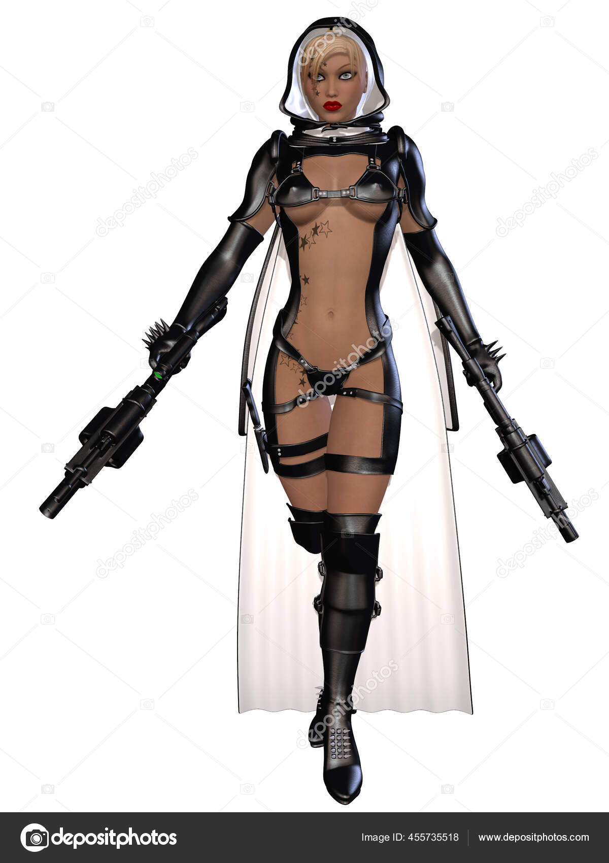 Female Vampire Hunter Stock Photo - Alamy