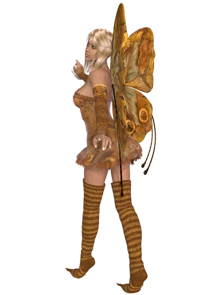 Illusztráció Egy Aranyos Női Tündérmese Figura — Stock Fotó