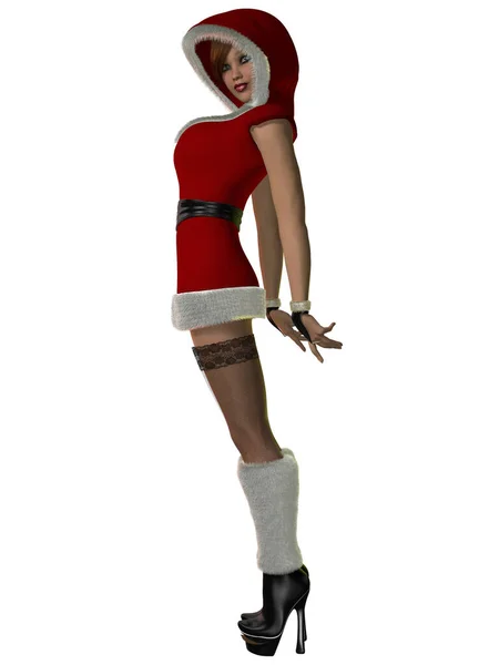 Illustration Sexy Santas Helper — Stock Photo, Image