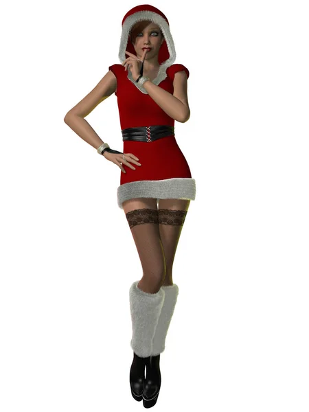 Illustration Sexy Santas Helper — Stock Photo, Image