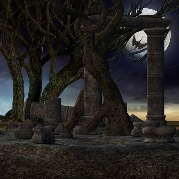 Illustration Fantasy Background Mystical Atmosphere — Stock Photo, Image