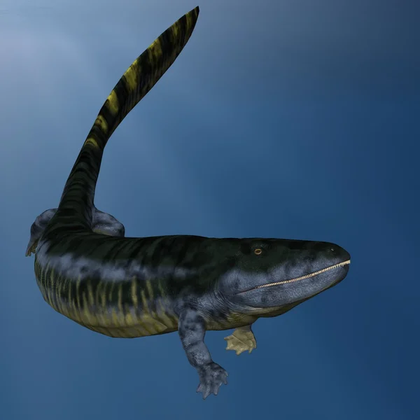 Eogyrinus attheyi-3d 공룡 — 스톡 사진