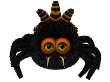 Sevimli çizgi örümcek