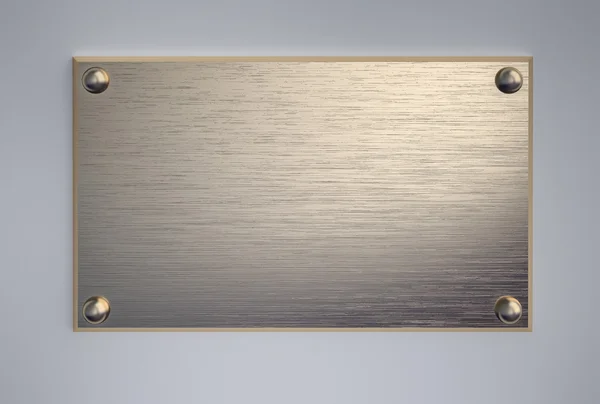 Vidaları ile metal tabela