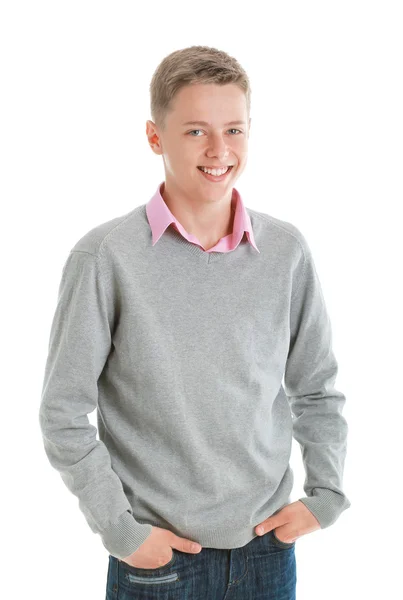 Ritratto di ragazzo adolescente felice — Foto Stock