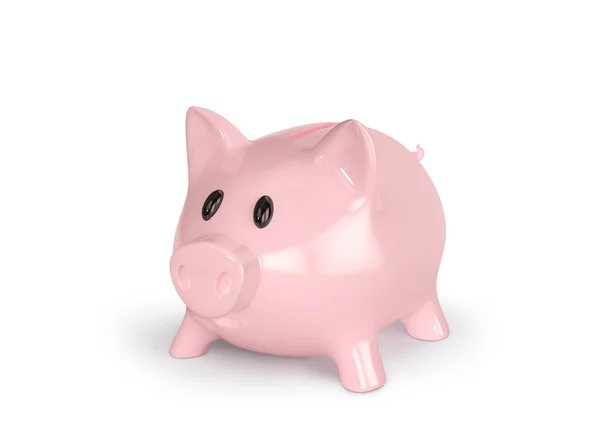 Piggy bank isolated on white — Stock Photo, Image