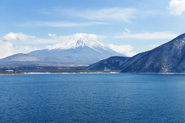 Hora fuji a Motosu jezero — Stock fotografie