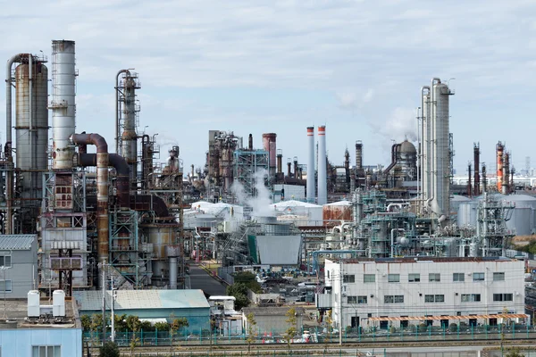 Impianto industriale petrolchimico — Foto Stock