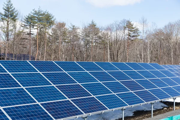 Modernos paneles solares — Stok fotoğraf