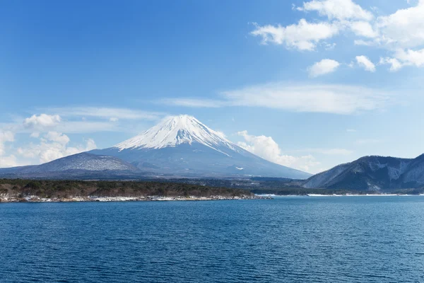 Sjön Motosu med berget Fuji — Stockfoto