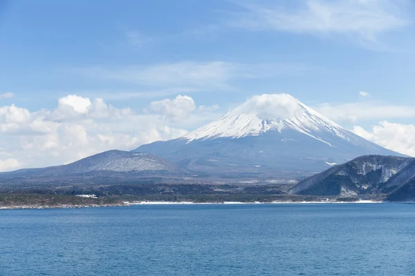 Lago Motosu com montanha Fuji — Fotografia de Stock