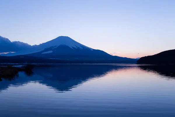 Montagna Fuji Lago Yamanaka Tramonto Giappone — Foto Stock