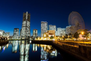 Yokohama cityscape akşam