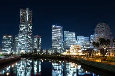 Yokohama cityscape akşam