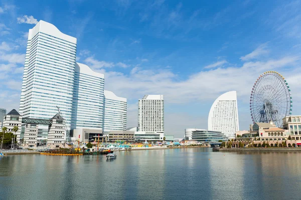 Ciudad de Yokohama skyline — Foto de Stock