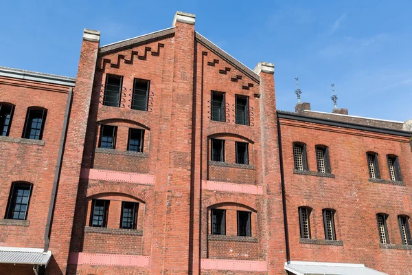 Red brick warehouse in Yokohama — Stock Photo, Image