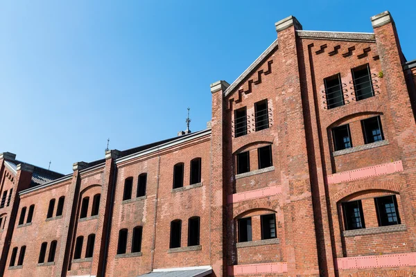 Red brick warehouse i yokohama — Stockfoto