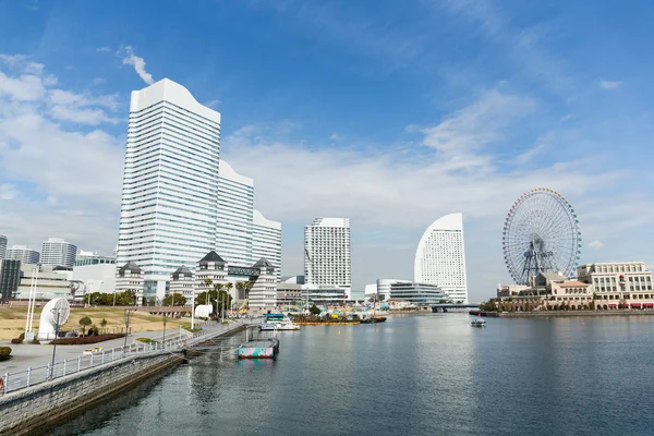 De skyline van de stad van Yokohama — Stockfoto