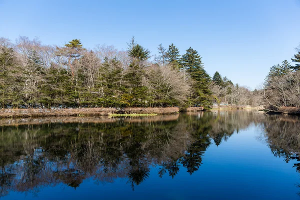 Vatten sjö i karuizawa — Stockfoto