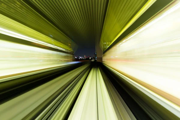 Traffici notturni urbani vista al tramonto — Foto Stock