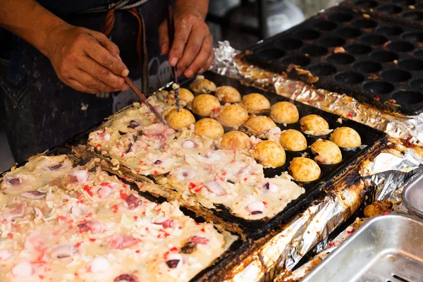 Takoyaki-Tintenfischkugeln — Stockfoto