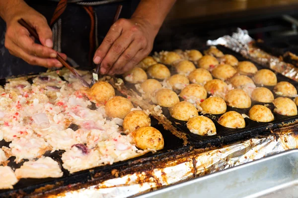 Poffertjespan octopus ballen — Stockfoto