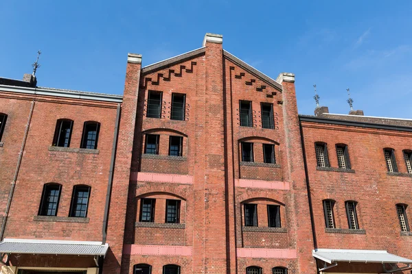 Red brick warehouse i yokohama — Stockfoto