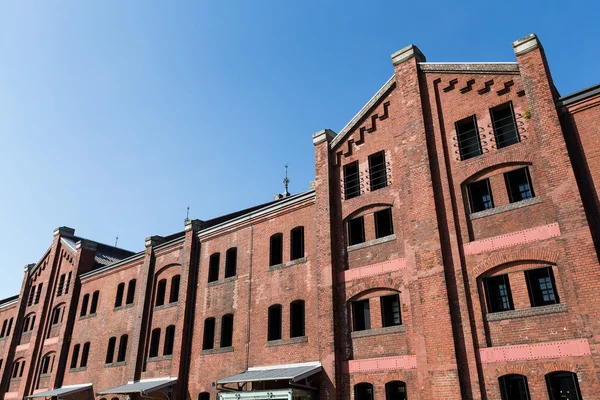 Red brick warehouse i yokohama — Stockfoto