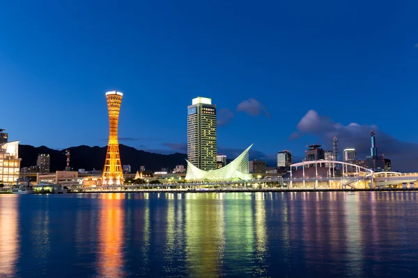 Skyline y Puerto de Kobe Torre Kansai —  Fotos de Stock