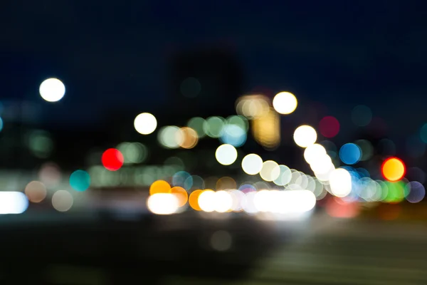 Blur view of street at night — Stock Photo, Image