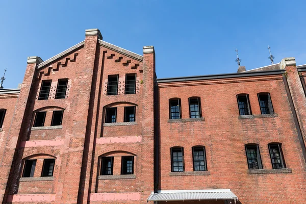 Red brick warehouse in Yokohama — Stock Photo, Image