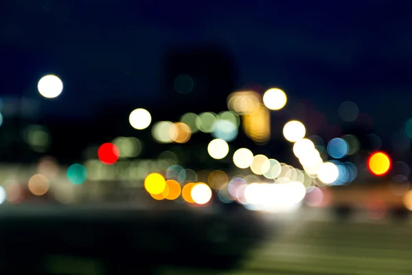 Blur view of city at night — Stock Photo, Image