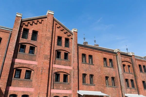 Red brick warehouse in Yokohama — Stock Photo, Image