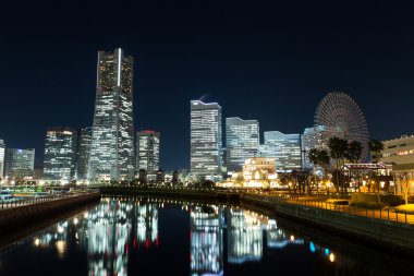 Yokohama manzarası, gece
