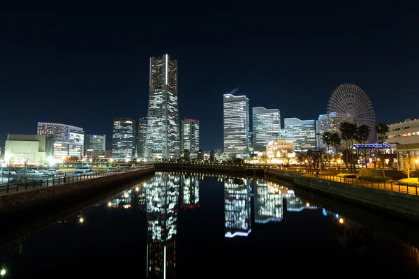 Yokohama skyline por la noche —  Fotos de Stock