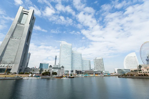 Ciudad de Yokohama skyline — Foto de Stock