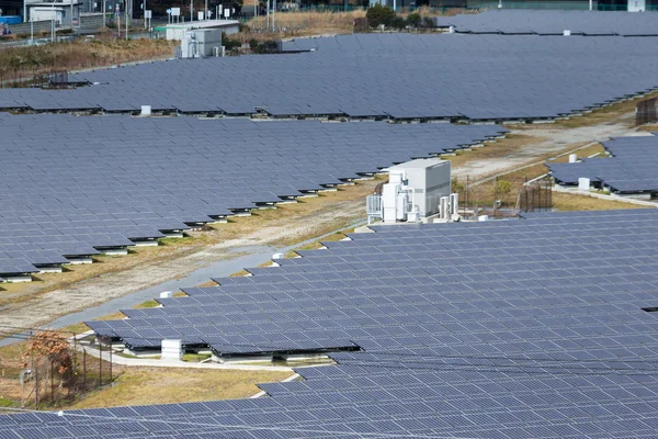 Modernos paneles solares — Stok fotoğraf