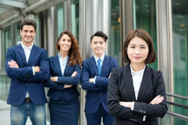 Business people standing at outdoor — Stock Photo, Image