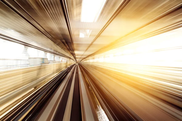 Motion blur of Japanese mono rail Royalty Free Stock Images