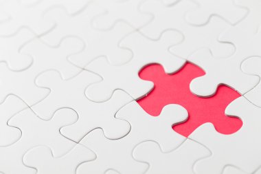 düz beyaz jigsaw puzzle 