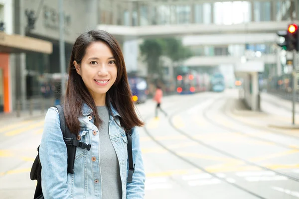 Mujer en Hong Kong ciudad —  Fotos de Stock