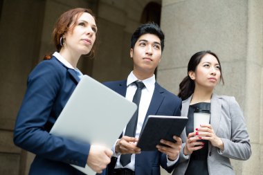 Grup çok etnik iş adamları