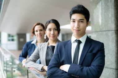 Grup çok etnik iş adamları