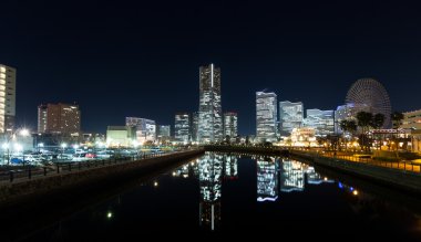 Yokohama manzarası, gece