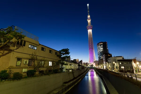 Tokio Stadt bei Nacht — Stockfoto